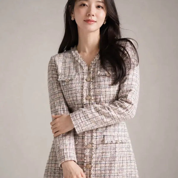 [BUNJANG] MICHAA Tweed Dress (Size 44) / 미샤 트위드 원피스 여자 44 작년착용 한섬 원피스 여성 44