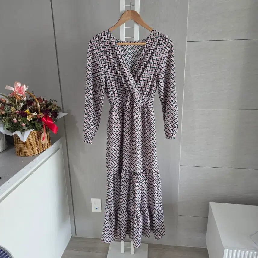 [BUNJANG] Patterned Long Dress / 패턴 롱 원피스