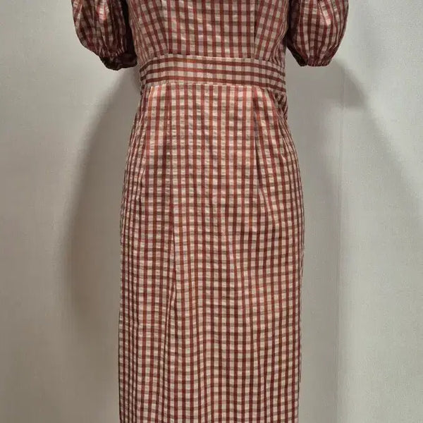[BUNJANG] Checkered Long Dress - Size 55 / 체크 롱 원피스 55