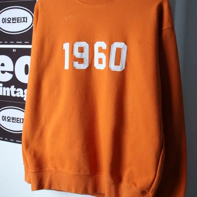 [BUNJANG] Uniform Bridge Heavy Amekaji Sweatshirt Orange / (M-L) 유니폼브릿지 맨투맨 티셔츠 오렌지 헤비 아메카지-H37179