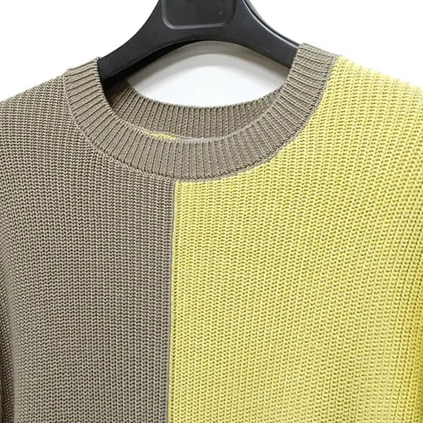 [BUNJANG] 8seconds Color-Blocked Knit Oversized Fit L/XL / (새상품)에잇세컨즈 배색 니트 오버핏 L/XL