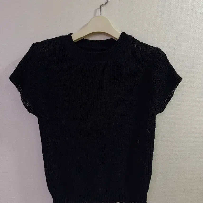 [BUNJANG] Black See-Through Knit / 검정 시스루 니트