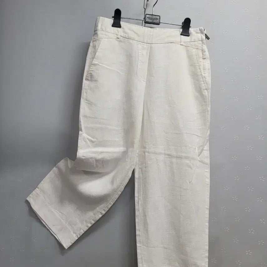 [BUNJANG] White Linen Wide Pants / 77)화이트 린넨 와이드 팬츠