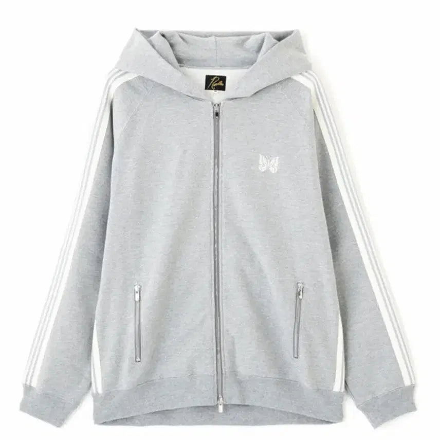 [BUNJANG] Needles LHP Zip-Up Hoodie Grey / [L] 니들즈 LHP 집업후드 그레이
