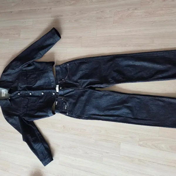 [BUNJANG] PLAK Candiani Denim Setup Jacket XL Pants 33 / 플랙 칸디아니 셋업 자켓XL 하의33