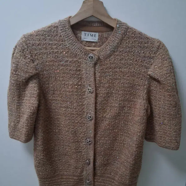 [BUNJANG] TIME Homme Double-breasted Knit Cardigan / 한섬타임 니트가디건입니다