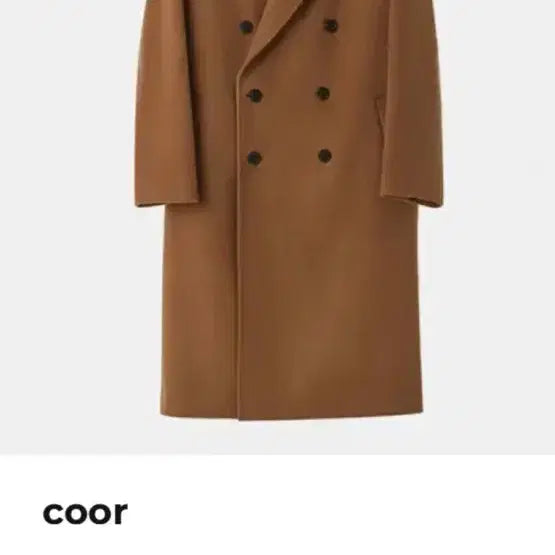 [BUNJANG] COOR MTR Oversized Double Long Coat (Tan Brown) L Size / coor MTR 오버핏 더블 롱 코트 (탠 브라운) L사이즈 쿠어