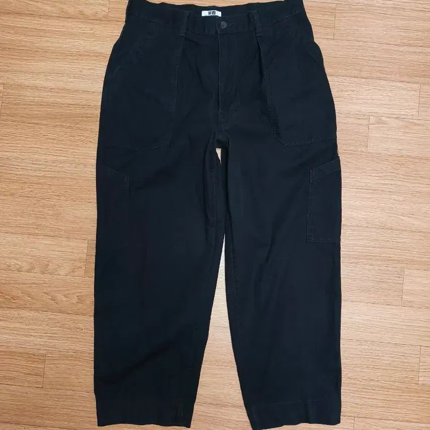 [BUNJANG] Uniqlo U Wide Fit Baker Pants (Black) / 유니클로 U 와이드핏베이커팬츠(블랙)
