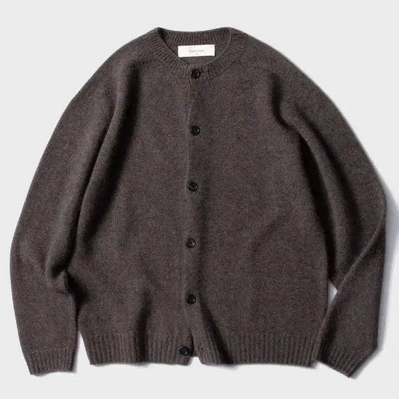 [BUNJANG] Firstfloor Baby Alpaca Whole Garment Cardigan (Ash Brown) / 무료배송) 퍼스트플로어 베이비 알파카 홀가먼트 카디건 (애쉬 브라운) 50