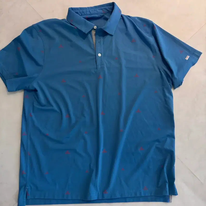 [BUNJANG] Nike Dri-FIT Blue Pattern Golf Polo Shirt XXL / 나이키 드라이핏 XXL 블루 패턴 골프 폴로티