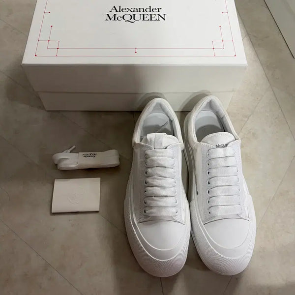[BUNJANG] Alexander McQueen Deck Primsole Sneakers White / 새상품(250)알렉산더맥퀸 데크 프림솔 스니커즈 화이트