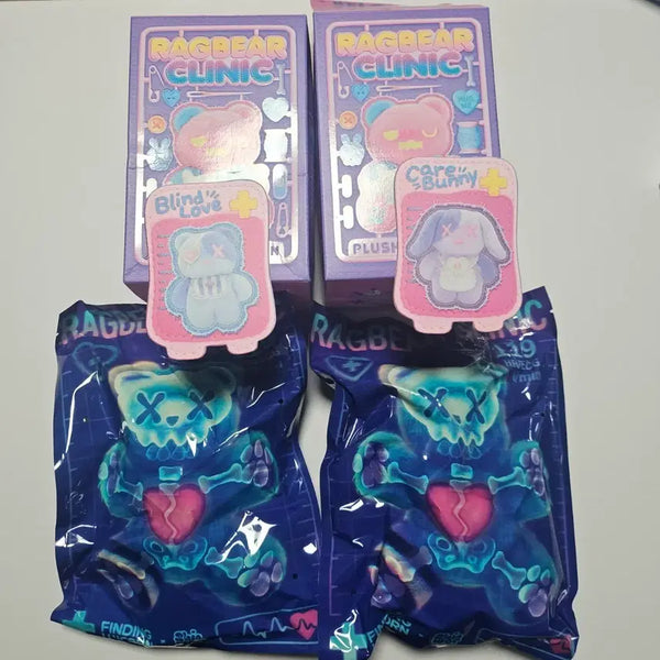[BUNJANG] Shinwoo Artist Legbear Clinic Doll Keychain Bundle Set / 신우작가 레그베어 클리닉 인형 키링 일괄