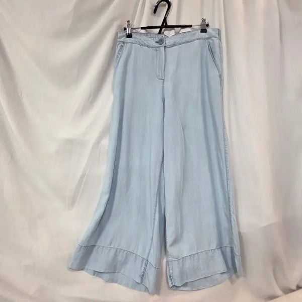 [BUNJANG] Sky Blue Wide Leg Cropped Denim Pants / 청바지8부여성 와이드 팬츠 하늘색27/29