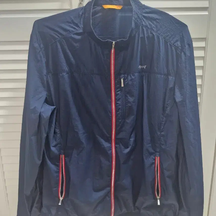 [BUNJANG] Louis Castel Men's Navy Golf Windbreaker Jacket / 남 루이까스텔 바막 100