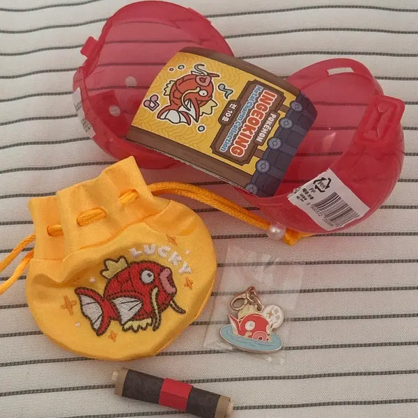 [BUNJANG] Pokemon Magikarp Lucky Bag Metal Charm / 포켓몬 잉어킹 복주머니 메탈참 행운상승