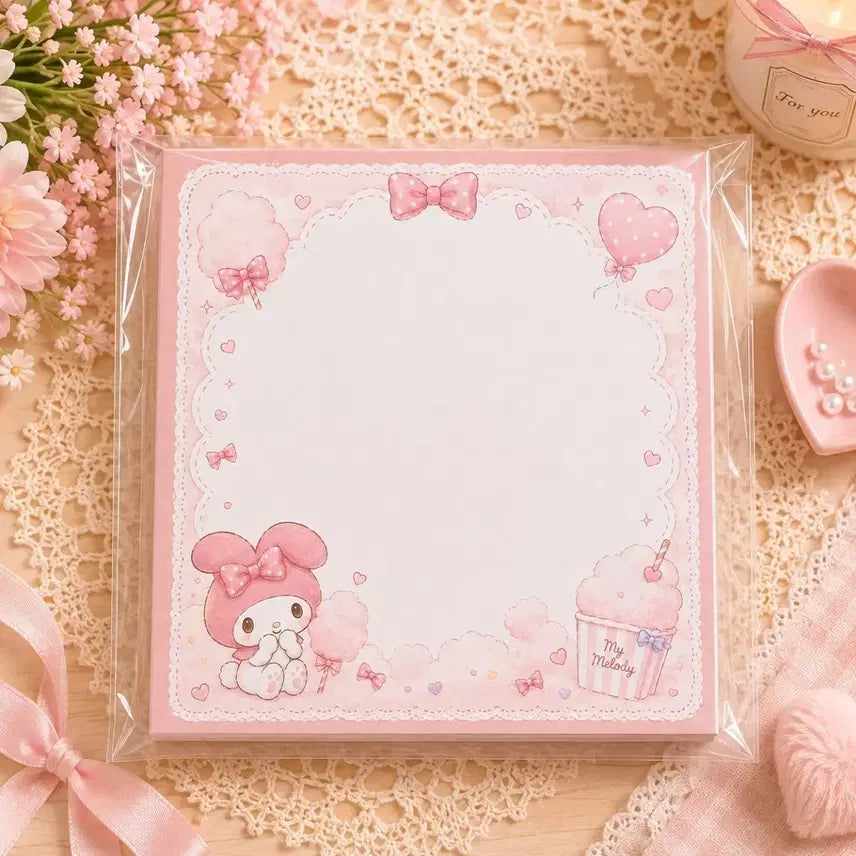 [BUNJANG] My Melody Pink Memo Pad / 마이멜로디 떡메모지