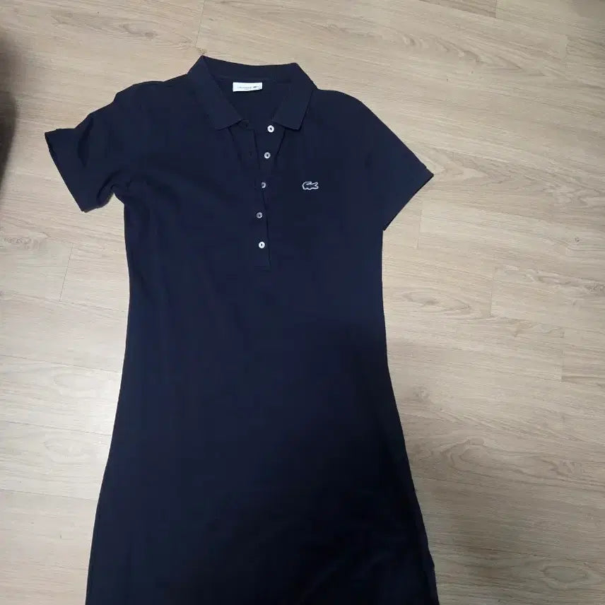 [BUNJANG] Lacoste Women's Navy Collar Dress / 라코스테 카라 원피스 네이비