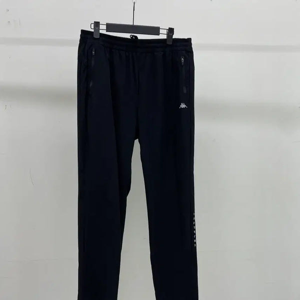[BUNJANG] Kappa Black Nylon Spandex Jogger Pants / [카파] 검정 나일론 스판 조거 (허리:30-31)