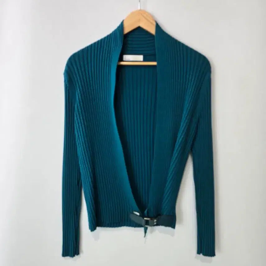 [BUNJANG] Resume Belt Point Knit Cardigan / 레쥬메 벨트 포인트 니트 가디건