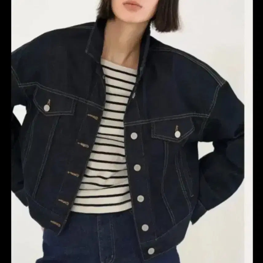 [BUNJANG] UMER Camellias Denim Jacket / UMER 유메르 데님 자켓 청자켓 카멜리에