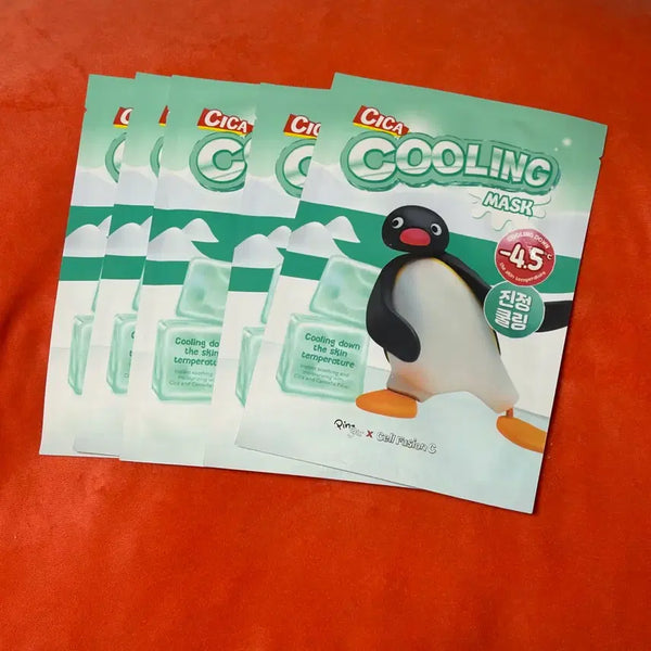 [BUNJANG] Cell Fusion C Post Alpha Cica Cooling Mask Pack (Pingoo Edition) - 5 Sheets / 셀퓨전씨 포스트 알파 시카 급속진정쿨링 열감케어 마스크팩 핑구에디션5매 새상품