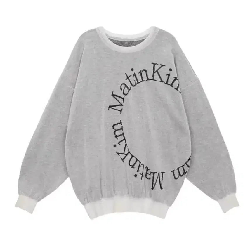 [BUNJANG] Matinkim Oversized Logo Knit / 마뗑킴 오버핏 로고 니트