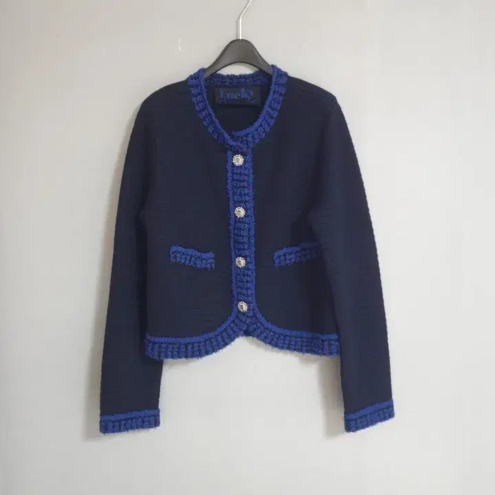 [BUNJANG] Lucky Chouette Tweed Cardigan / 럭키슈에뜨 트위드 가디건