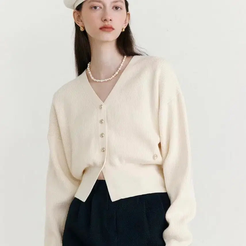 [BUNJANG] Rolala Balloon Sleeve Cardigan / 로라로라 벌룬 슬리브 가디건