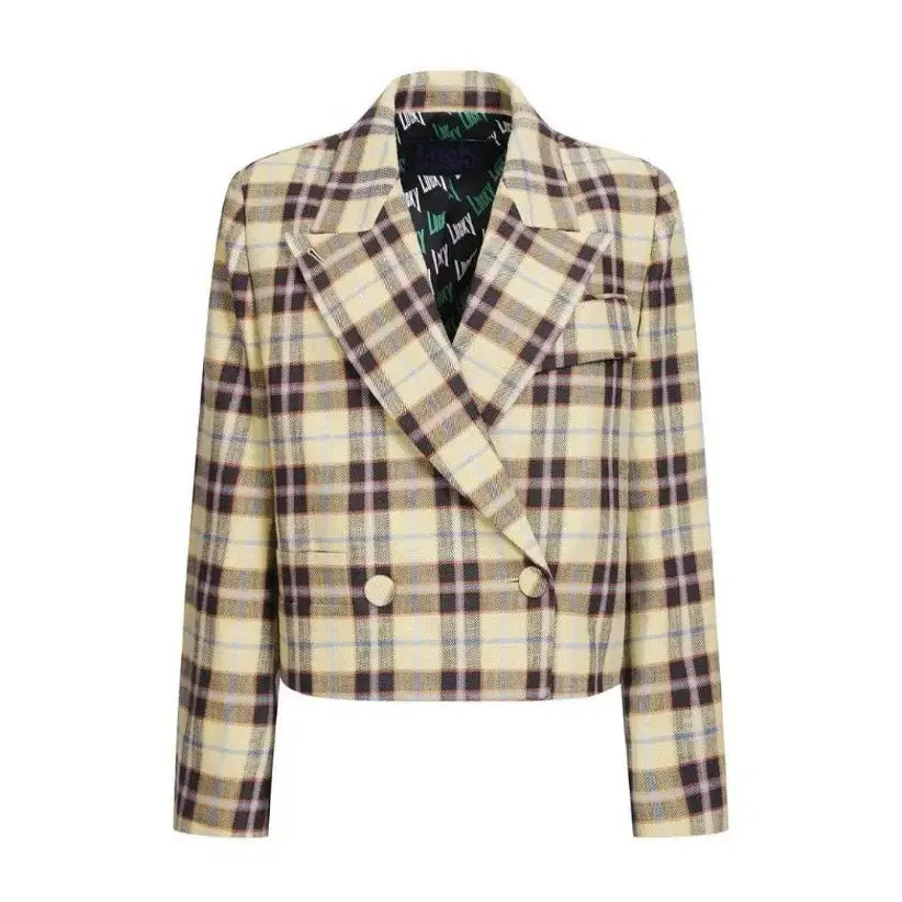 [BUNJANG] Lucky Chouette Check Double Jacket / 럭키슈에뜨 체크 더블 자켓