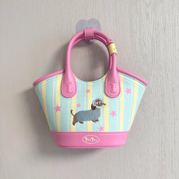 [BUNJANG] Daks Dachshund Embroidered Mini Bag / toutou 닥스훈트 자수 미니백