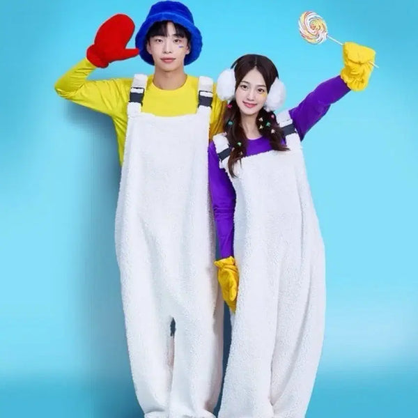 [BUNJANG] Candy Overalls and Gloves Costume Set / 캔디 멜빵+장갑