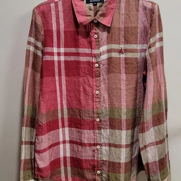 [BUNJANG] Beanpole Women's 100% Linen Shirt / 빈폴 여성 마 100% 남방