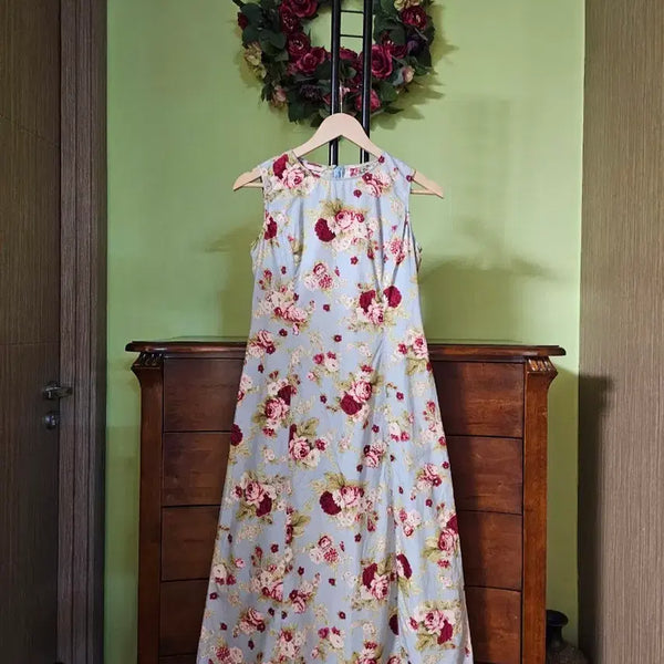 [BUNJANG] May Bride Floral Print Long Dress / 오월의 신부 롱원피스