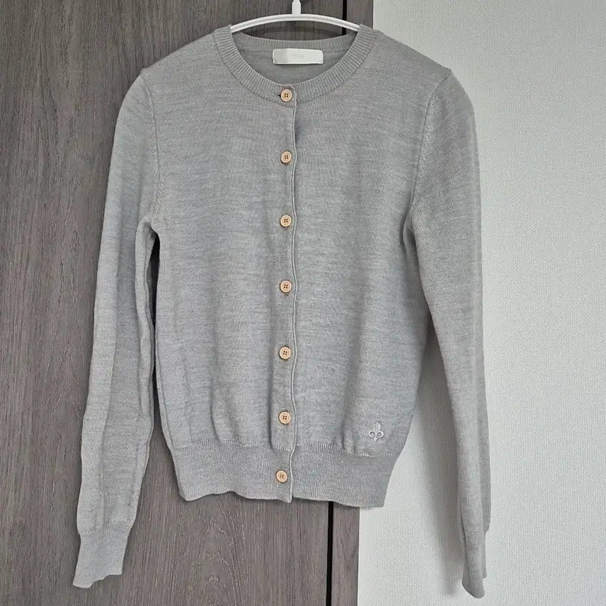 [BUNJANG] System Gray Knit Cardigan / 한섬 시스템 그레이 니트 가디건