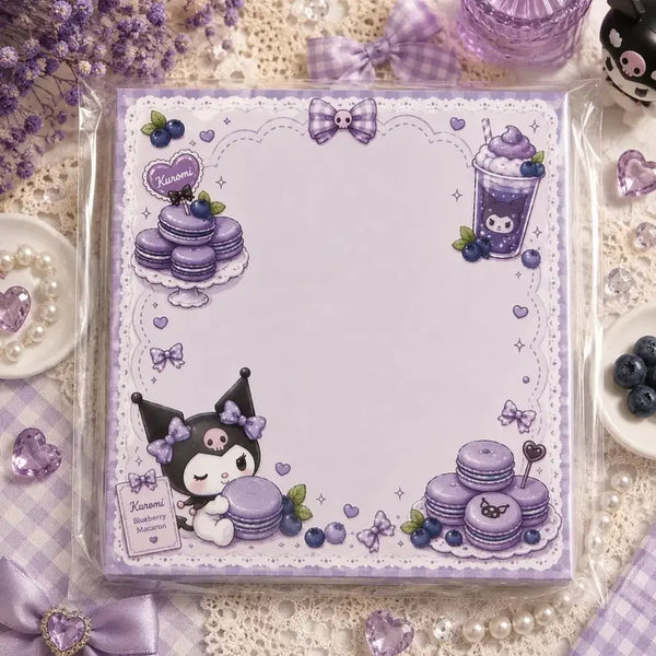[BUNJANG] Kuromi Macaron Memo Pad / 쿠로미 마카롱 떡메모지
