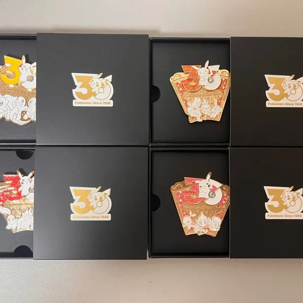 [BUNJANG] Pokemon 30th Anniversary Badge Bundle Set / 포켓몬 30주년 배지 일괄판매