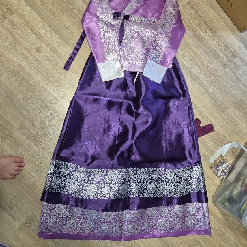 [BUNJANG] Silver Foil Purple Dangui Set / 보라은박당의  set