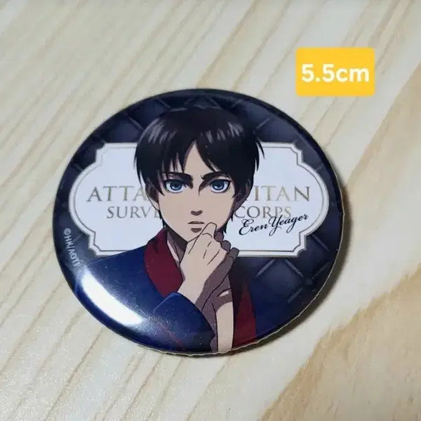 [BUNJANG] Attack on Titan Eren Yeager 5.5cm Badge / 진격의 거인 에렌 예거 5.5cm 뱃지
