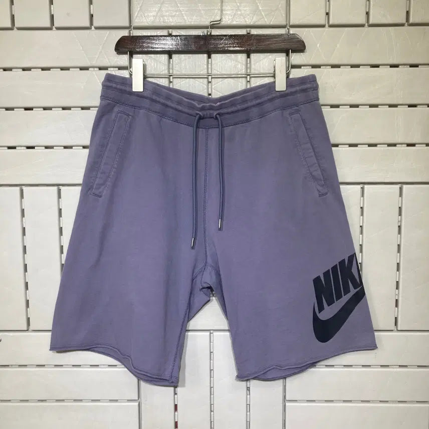 [BUNJANG] Nike Big Logo Cotton Shorts Purple / [L]나이키 빅로고 면반바지 퍼플 0915