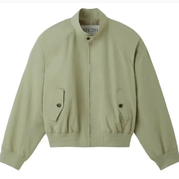 [BUNJANG] Recto Crop Harrington Jumper Khaki S / 렉토 크롭 해링턴 점퍼 카키 s
