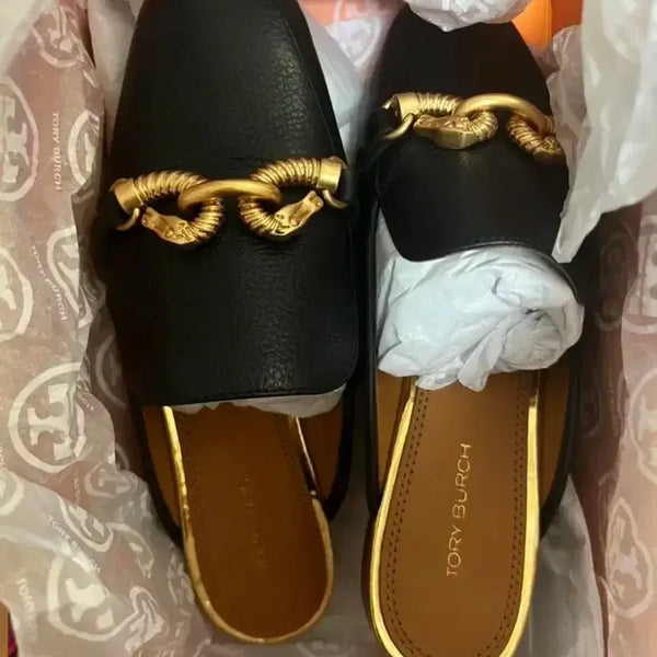 [BUNJANG] Tory Burch Jessa Backless Loafer Black / 토리버치 제사 백리스 로퍼