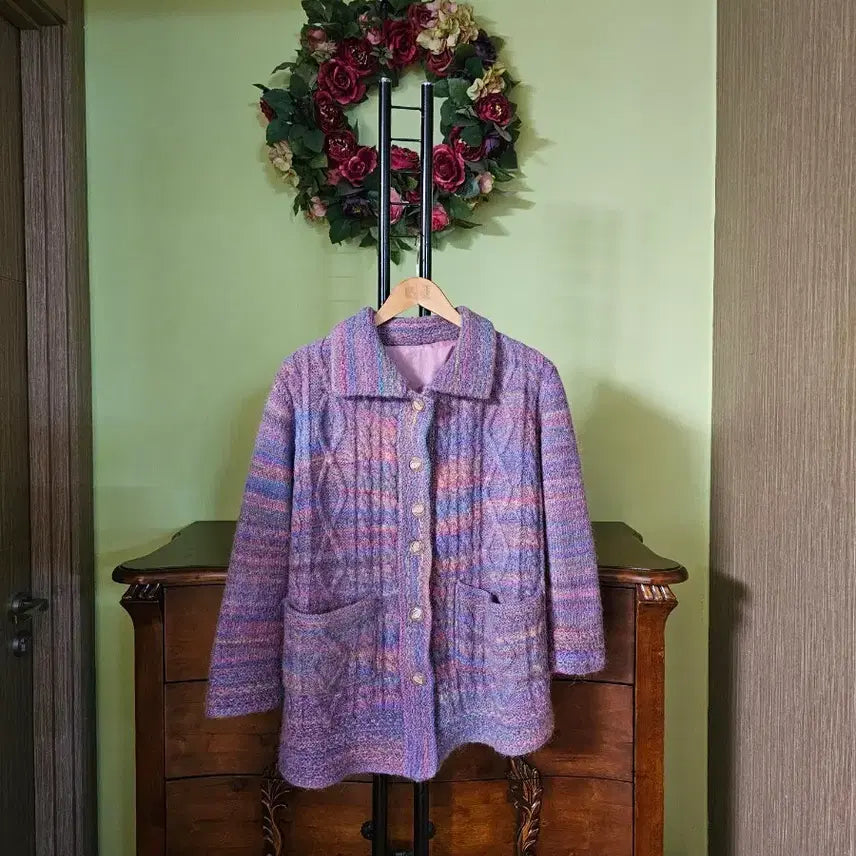[BUNJANG] Handmade Knitted Sweater / 핸드메이드 손뜨개 스웨터