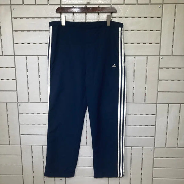 [BUNJANG] Adidas Vintage Line Zipper Wide Pants Navy / [85]아디다스 빈티지 라인지퍼 와이드바지 네이비 0917