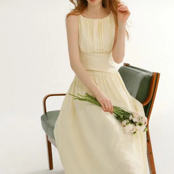 [BUNJANG] Sinsden Lilium Boatneck Long Dress / 신스덴 릴리움 보트넥 롱원피스