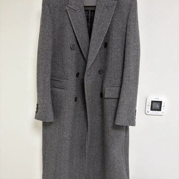 [BUNJANG] Tonywack Herringbone Double Coat Size 48 / 토니웩 헤링본 더블 코트 48