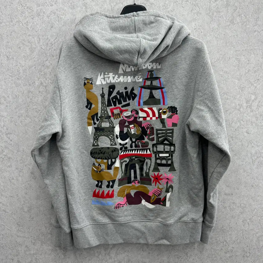 [BUNJANG] Maison Kitsuné Billſ Châlons Paris Men's Hoodie / 95 메종키츠네 빌 렙홀츠 파리 남자 후드티