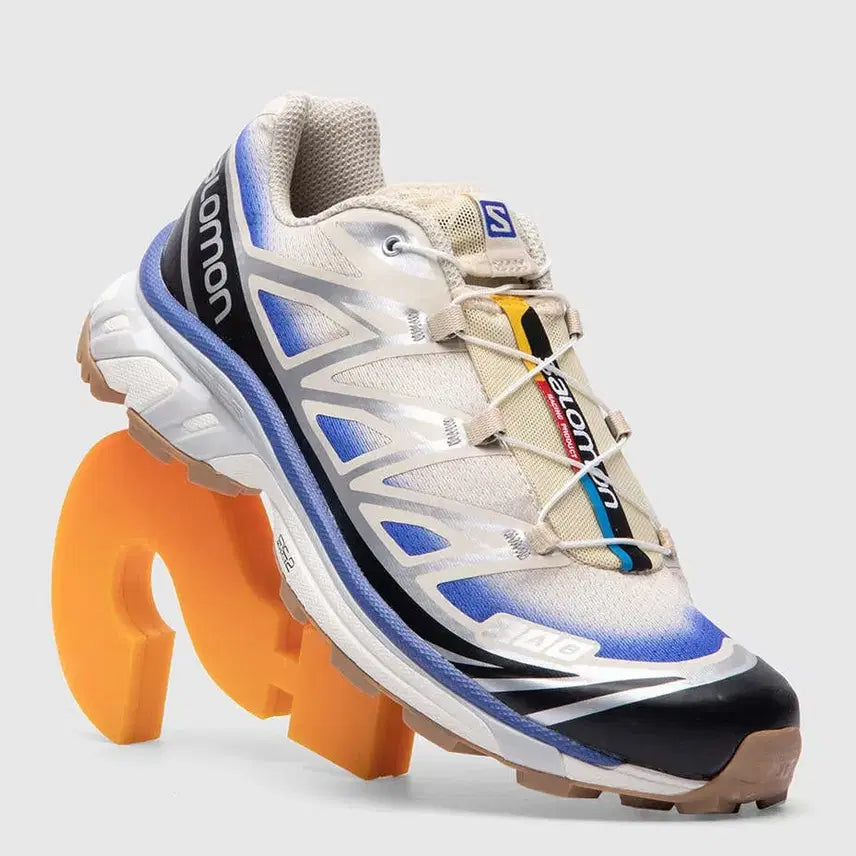 [BUNJANG] Salomon XT-6 Skyline Bleached Sand Dazzling Blue Used / [used] 살로몬 XT6 스카이라인 블리치드 샌드 285 다즐링 블루