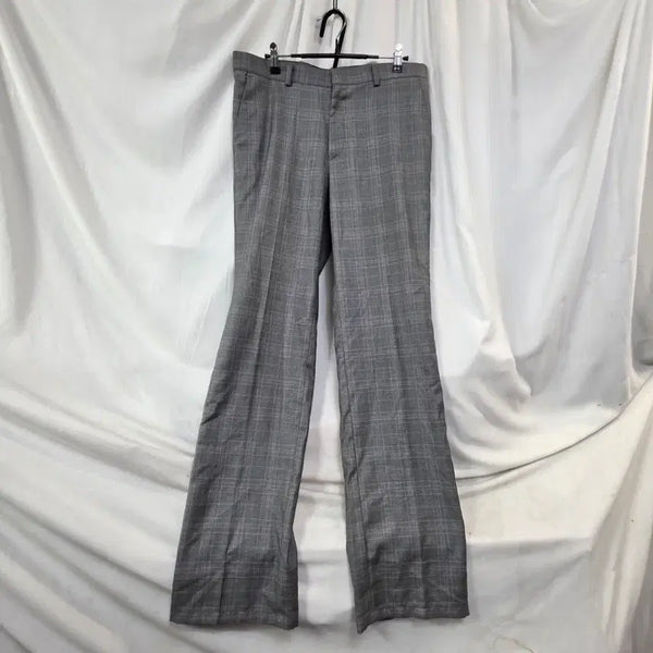 [BUNJANG] HUIZ Homme Men's Check Pattern Slacks Size 34 / HUIZ Homme남성체크 패턴 슬랙스 바지34