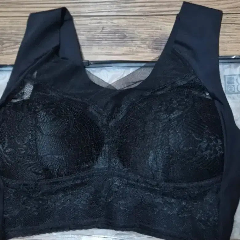 [BUNJANG] Black Lace Bustier Vest / 블랙 레이스 뷔스티에