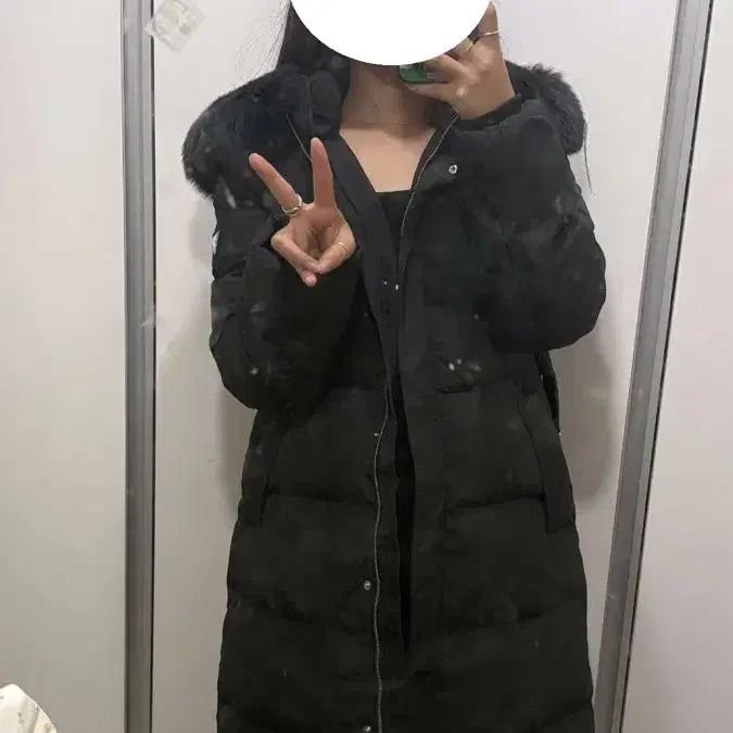 [BUNJANG] Guess Belt Long Padding / 게스 벨트 롱패딩